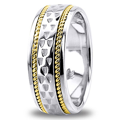 Traditional Handcrafted Celtic Wedding Band  - view 6