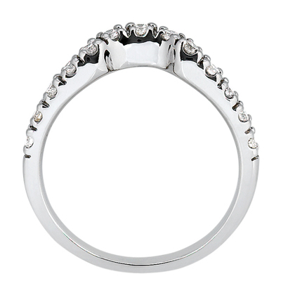 Curved Matching Band 0.28 ct.tw. for Diamond Bridal Ring - view 3