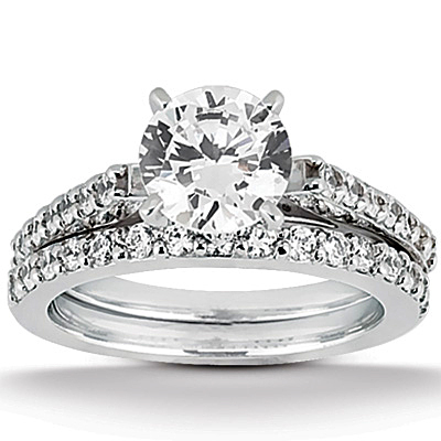 Cathedral Shared Prong Diamond Engagement Ring ( 0.28 ct. tw.) - view 2