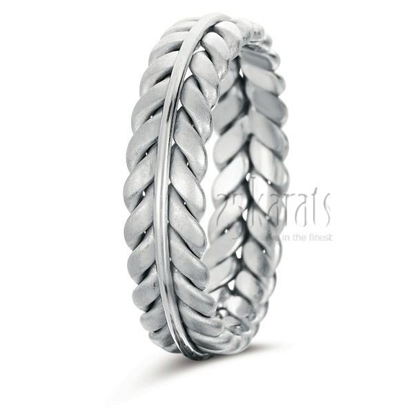 Double Braided Wedding Band - view 2