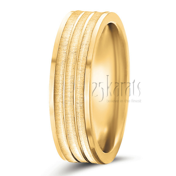 Exquisite Designer Wedding Band - view 2