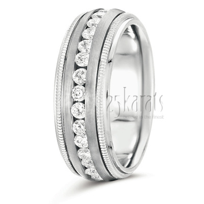 Bestseller Channel-set Diamond Wedding Band - view 2 of 3