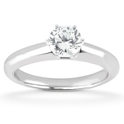 Classic Solitaire Diamond Engagement Ring - view 1 of 3