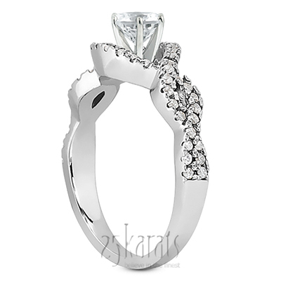 Infinity Design Diamond engagement Ring (0.39 ct. tw.) - view 2 of 9