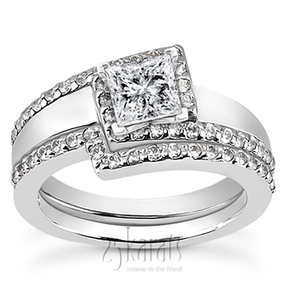 Bead Set Diamond Engagement Ring (0.22 ct. t.w.) - view 3 of 6