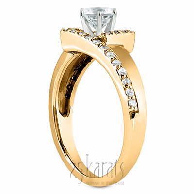 Bead Set Diamond Engagement Ring (0.22 ct. t.w.) - view 5