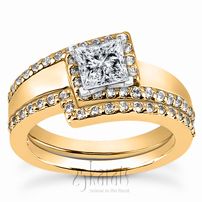 Bead Set Diamond Engagement Ring (0.22 ct. t.w.) - view 6