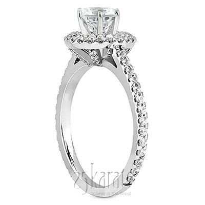 Shared Prong Halo Diamond Engagement Ring (0.51 ct. tw.) - view 2 of 7