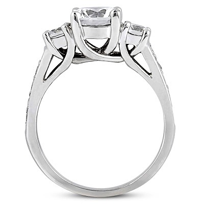 Trellis Setting Diamond Engagement Ring (0.55ct tw.)  - view 2