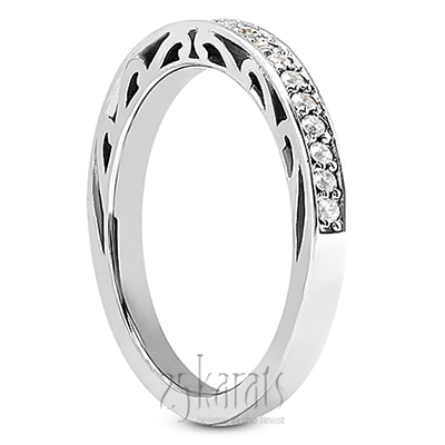 Filigree Diamond Wedding Ring (0.22 ct.tw) - view 1