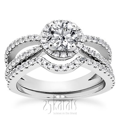 0.21 ct. Diamond Bridal Ring - view 3