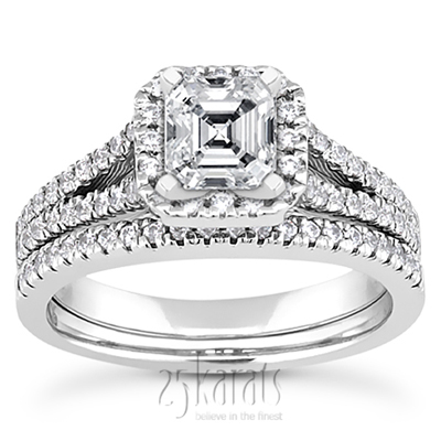 0.17 ct. Diamond Bridal Ring - view 3