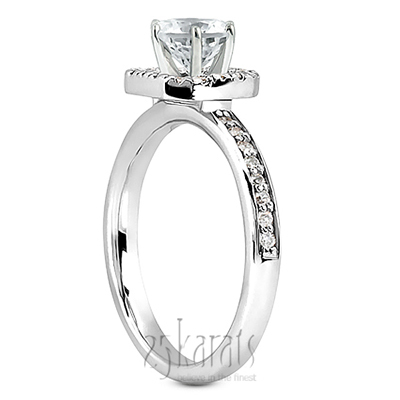 Diamond Halo Engagement Ring (0.28 ct.tw) - view 2 of 3