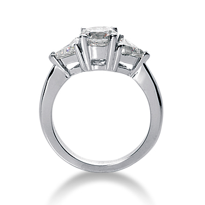 Trillion Accented Diamond Engagement Ring (0.50 ct. tw.) - view 2 of 2