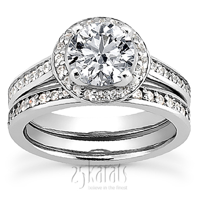 0.21 ct. Diamond Bridal Ring - view 3