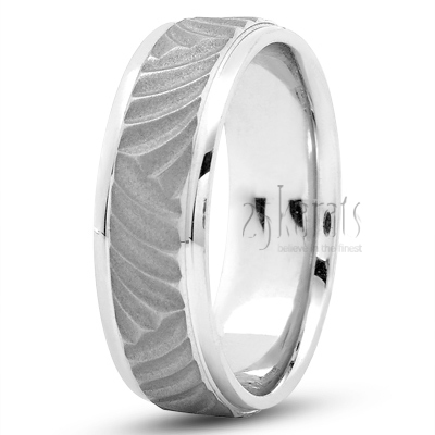 Fancy Designer Wedding Band - view 2