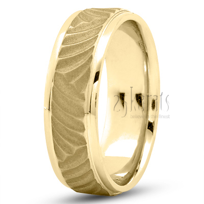 Fancy Designer Wedding Band - view 3