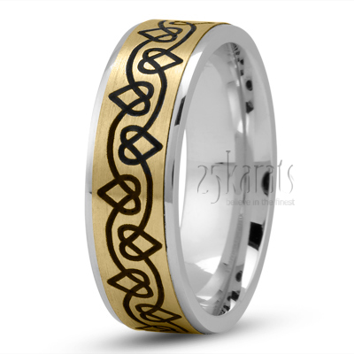 Lovely Heart Design Wedding Ring - view 3