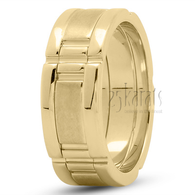 Trendy Rolex Design Wedding Band - view 3 of 4