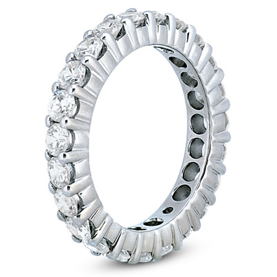 Classic Shared Prong Set Round Diamond Eternity Wedding Band (2.30 ct. tw) - view 2