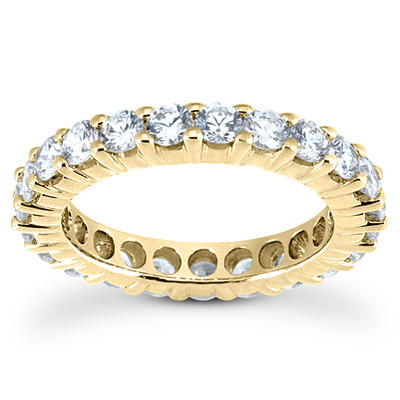 Classic Shared Prong Set Round Diamond Eternity Wedding Band (2.30 ct. tw) - view 3