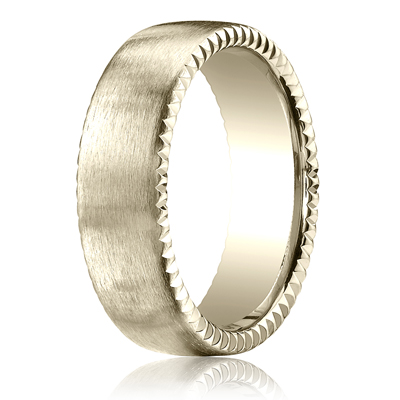 Benchmark 7.5mm Satin-Finished Rivet Coin Edging Band - view 4