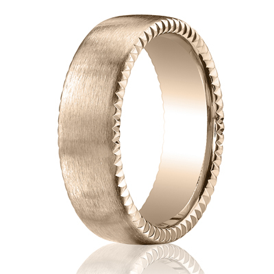 Benchmark 7.5mm Satin-Finished Rivet Coin Edging Band - view 1 of 6