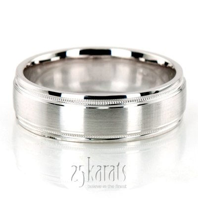 Sturdy Satin Finish Basic Designer Wedding Ring  - view 2