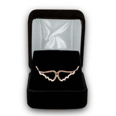 14K Rose Gold Diamond Angel Wings Pendant (0.15 ct. tw.)