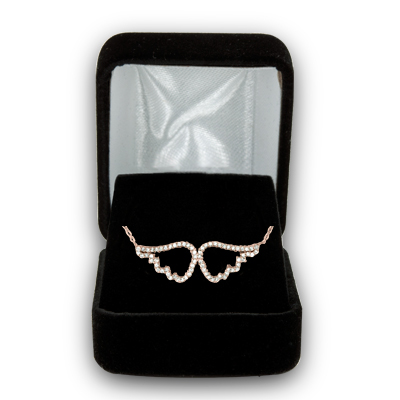 14K Rose Gold Diamond Angel Wings Pendant (0.30 ct. tw.)