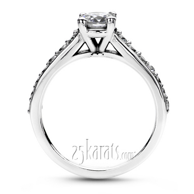 Classic Cathedral  Bead Setting Engagement Ring (0.34 ct. tw.) - view 2 of 4