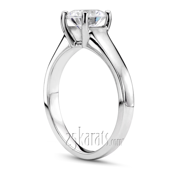 4 Prong Set Diamond Engagement Ring (1.00ct) - view 2