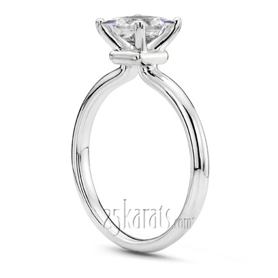 Princess Center Designer 4 Prong Solitaire Engagement Ring - view 2 of 6