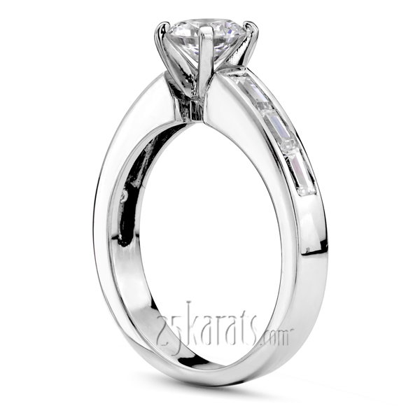 Straight Baguette Diamond Bridal Ring (0.36 ct. t.w..) - view 1