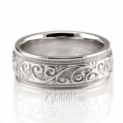 Elegant Antique Wedding Band  - view 4 of 5