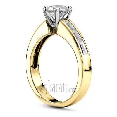 Straight Baguette Diamond Bridal Ring (0.36 ct. t.w..) - view 3 of 7