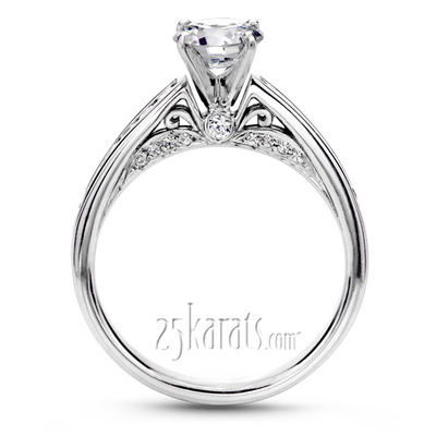 Cathedral Channel Set Diamond Engagement Ring (1/3 ct. t.w.) - view 2 of 10