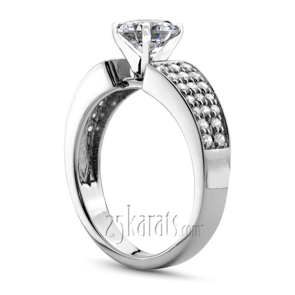 Classic Pave Set Diamond Engagement Ring (1/2 ct. t.w.) - view 2