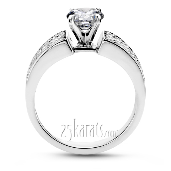 Classic Pave Set Diamond Engagement Ring (1/2 ct. t.w.) - view 3