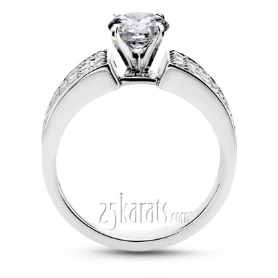 Classic Pave Set Diamond Engagement Ring (1/2 ct. t.w.) - view 3 of 4