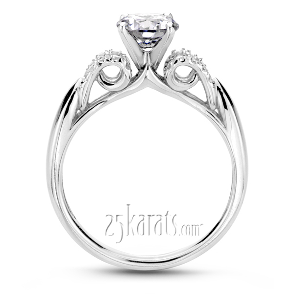 Contemporary Designer Diamond Engagement Ring (0.22ct. tw.) - view 3