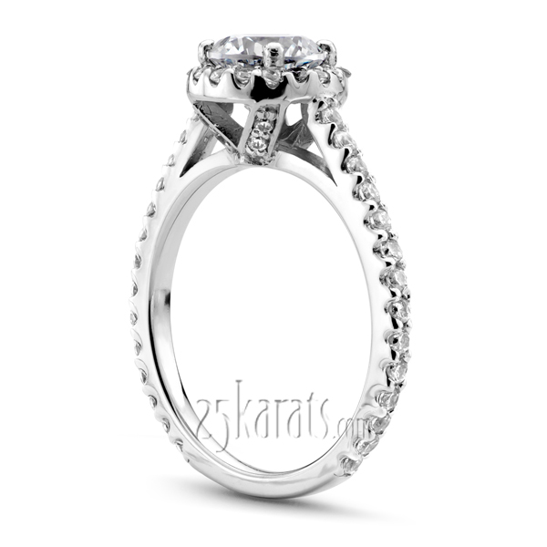 Halo Diamond Engagement Ring (0.51 t.c.w.) - view 2