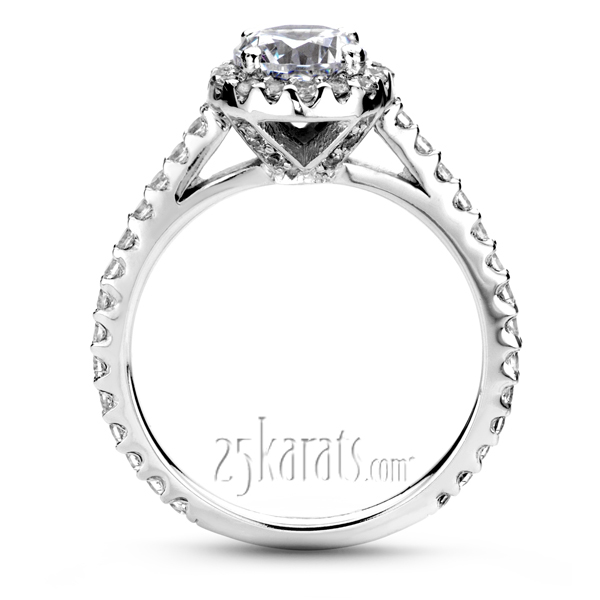 Halo Diamond Engagement Ring (0.51 t.c.w.) - view 3