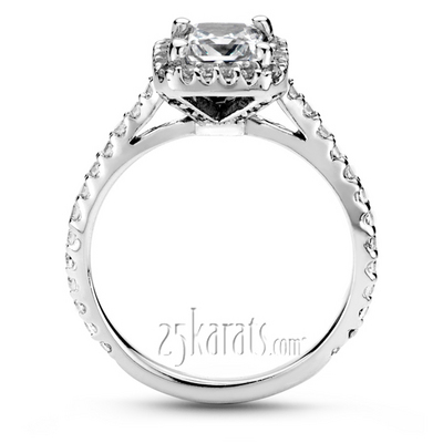 Halo Diamond Engagement Ring (0.48 t.c.w.) - view 3 of 4