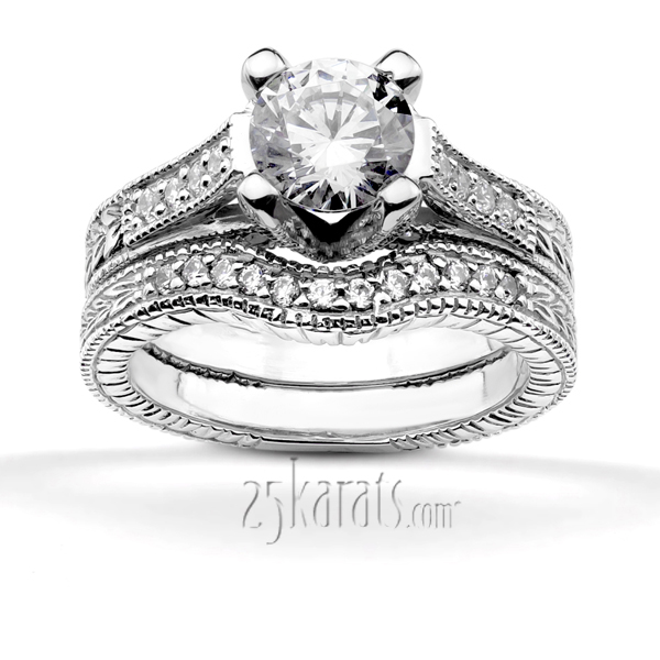 0.12 ct. Diamond Bridal Ring - view 5