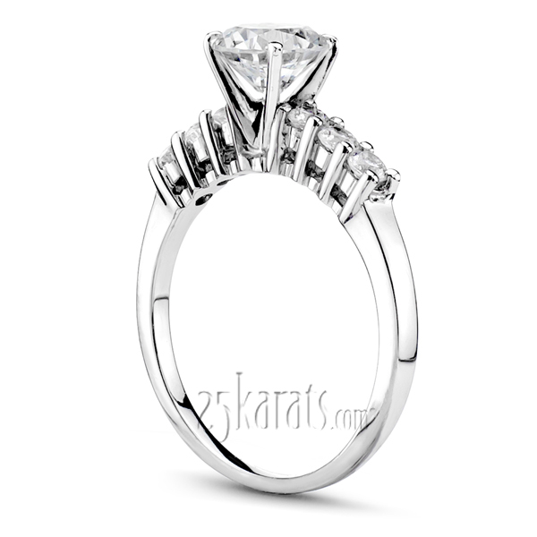 0.90 ct. Shared-Prong Diamond Engagement Ring - view 3