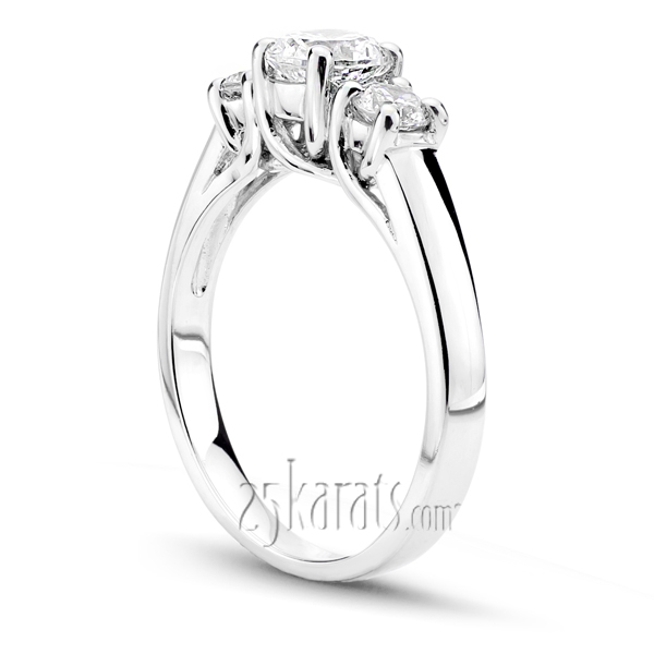 Trellis Three Stone Diamond Engagement Ring (0.50 ct.tw.) - view 2