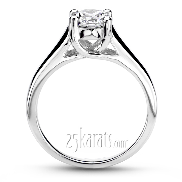 Classic Trellis Solitaire Engagement Ring - view 3