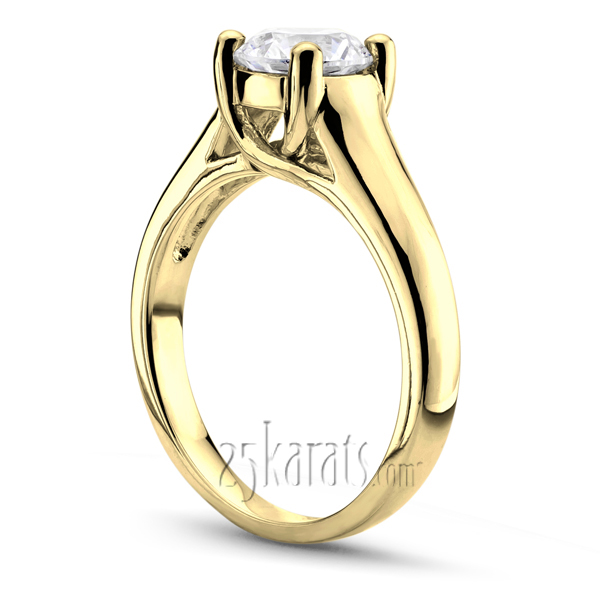 Classic Trellis Solitaire Engagement Ring - view 4