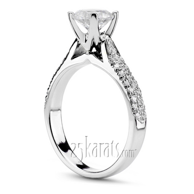 Cathedral Pave Set Engagement Ring (0.31 ct. tw.) - view 1 of 4